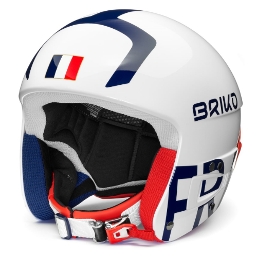 2122 VULCANO FIS 6.8 - FRANCE SHINY WHITE BLUE RED (브리코 헬멧)